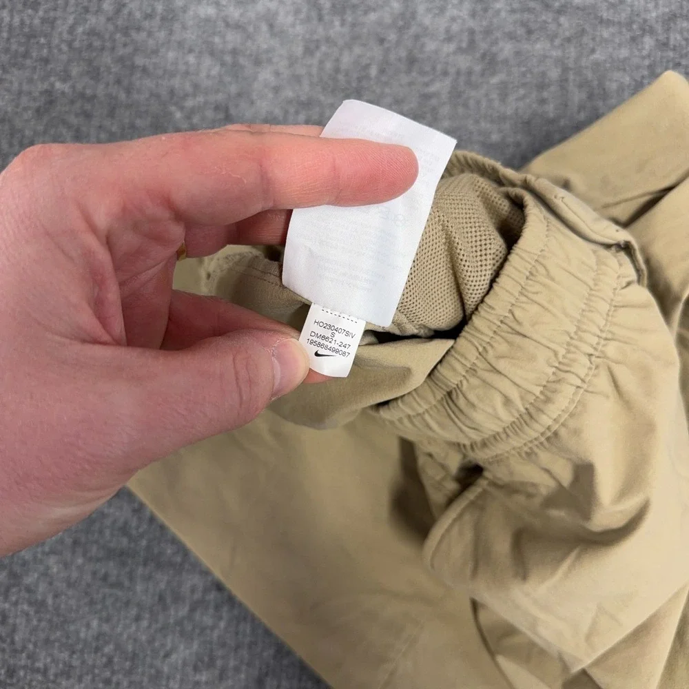 Nike Sportswear Commuter Pants Mens Small Tan Tech Woven Performance DM6621-247